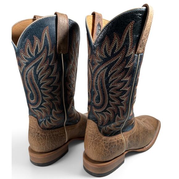 ARIAT Men\'s 11.5EE Gold Point Western Boots Broad Square Toe - EUC main image 2